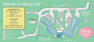 Colony Inn Unit Map - Sanibel Island Vacation Rentals